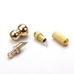 Creative Gourd Mini Knife Brass Keychain Cutter EDC Box Opener - 图片 10