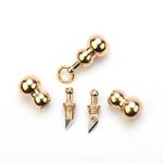 Creative Gourd Mini Knife Brass Keychain Cutter EDC Box Opener - 图片 2
