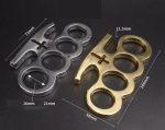 RingGuard Multiuse Brass Knuckles Duster 4 Finger Defense Tool - 图片 8
