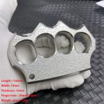 Engraved Knuckle Duster Sturdy Steel Everyday Carry Tool - 图片 8