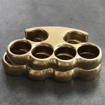 Traditional Stonewashed Brass Knuckle Duster in Classic Style - 图片 10