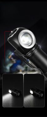 Aluminum Alloy Detachable Flashlight Headlamp Waterproof Night Fishing Torch - 图片 6