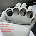 Engraved Knuckle Duster Sturdy Steel Everyday Carry Tool - 图片 7