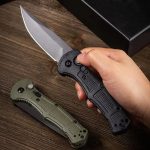 Nylon Fiber Handle Folding Knife for Outdoor Tactical Hunting with D2 Blade - 图片 15