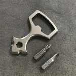 Multifunctional Crowbar Screw Broken Window Portable EDC Tool Titanium Bottle Opener