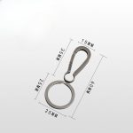 Minimalist Titanium Keychain Clip Key Ring Holder Creative Stylish Car Accessory - 图片 12