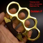 Heavy Duty Brass Knuckle Duster Four Finger Protection Tool - 图片 13