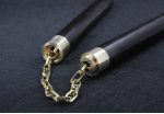 Handcrafted Ebony Brass Dual Section Tactical Stick - 图片 5