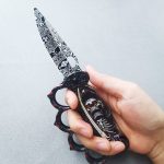 3D Printed Folding Knife Outdoor Self Defense Knuckle Pocket EDC Tool - 图片 7