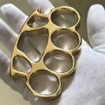 Mirror Polished Large Hole Brass Knuckle Duster with Bottle Opener - 图片 3