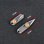 Titan Slide EDC: Mini Brass Utility Knife - 图片 10