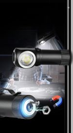 Portable Waterproof Headlamp with Removable Flashlight Torch for Night Use - 图片 7