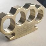 PrecisionGuard Durable Brass Knuckle Duster for Protection and Window Smashing