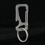 Titanium Keychain Multi Tool Waist Hook EDC Key Ring Car Bottle Opener Screwdriver - 图片 3