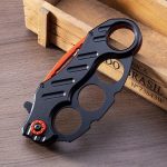 Strong Steel Folding Knife with Knuckle Duster for Secure Grip - 图片 8