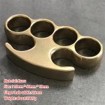Timeless Style Stonewashed Brass Knuckle Duster - 图片 13