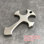 Titanium Alloy Cross Finger Tiger Men's Necklace Pendant EDC - 图片 3