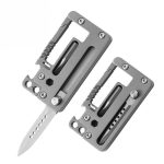 Titanium EDC MultiTool Keychain Folding Knife - 图片 5