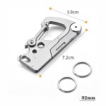 Titanium Multi-Tool Keychain: Bottle Opener Letter Knife Wrench - 图片 7