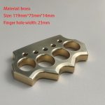 Emergency Self-Defense Brass Knuckle Duster for Personal Security - 图片 7