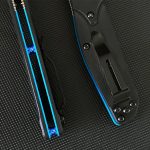 Liome EDC Tool Folding Blade Knife with Dual Color G10 Grip for Outdoor Use - 图片 9