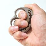 Pumpkin Style TC4 Titanium Knuckle Duster Self-Defense - 图片 3