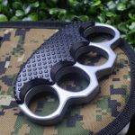 Reinforced Metal Knuckle Duster Four Finger Defense Gear - 图片 3