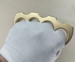 Pure Brass Knuckle Duster Self-Defense Equipment for Maximum Security - 图片 3