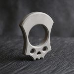 Titanium Skull EDC Knuckle Duster Ring Pendant Keychain Self Defense Tool