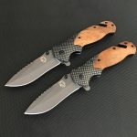 Liome X50 Tactical Folding Blade Knife with Wood Grip for Survival and Camping - 图片 6