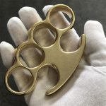 Traditional Stonewashed Brass Knuckle Duster in Classic Style - 图片 2