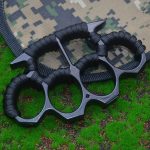 Reinforced Rope Brass Knuckle Duster Four Finger Defense Buckle Tool - 图片 16