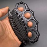 StreetGuard Four-Finger Brass Knuckles Duster and Window Breaker for Tactical Defense - 图片 4