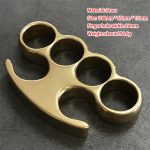Timeless Style Stonewashed Brass Knuckle Duster - 图片 12