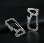 Titanium Keychain Multi Tool Waist Hook EDC Key Ring Car Bottle Opener Screwdriver - 图片 4