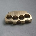 Ergonomic Wave Brass Knuckle Duster for Personal Security and EDC Use - 图片 5