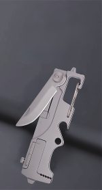 Stainless Steel Multi Tool Mini Knife Bottle Opener Keychain EDC Handy Tool - 图片 5