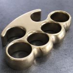Traditional Stonewashed Brass Knuckle Duster in Classic Style - 图片 12