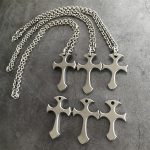 Men's Titanium Alloy Cross Finger Tiger Pendant Necklace for Tactical EDC - 图片 2