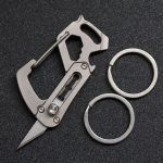 Titanium Multi-Tool Keychain: Bottle Opener Letter Knife Wrench - 图片 5