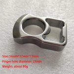 Self Defense Knuckle Duster Crafted from Solid Steel with Stone Wash Finish - 图片 11