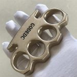 Stonewashed Brass King of God Knuckle Duster by GODEDC - 图片 10