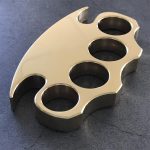 Brass Knuckle Duster with Refined Polish for Self-Defense EDC - 图片 5