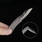 Titanium Mini Folding Knife EDC Keychain Portable Opener - 图片 3