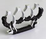 Brass Knuckle Duster with Four Finger Defense for Personal Safety - 图片 9