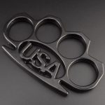 USAEdge Self-Defense Tool Featuring EDC Brass Knuckles and Window Breaker