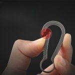 Minimalist Titanium Keychain Clip Key Ring Holder Creative Stylish Car Accessory - 图片 10