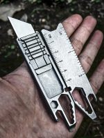Titanium Utility Clip Multi-Tool with Razor-Edge Blade Knife - 图片 6