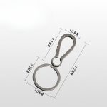 Minimalist Titanium Keychain Clip Key Ring Holder Creative Stylish Car Accessory - 图片 7
