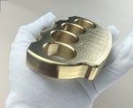 Pure Brass Knuckle Duster Self-Defense Equipment for Maximum Security - 图片 2